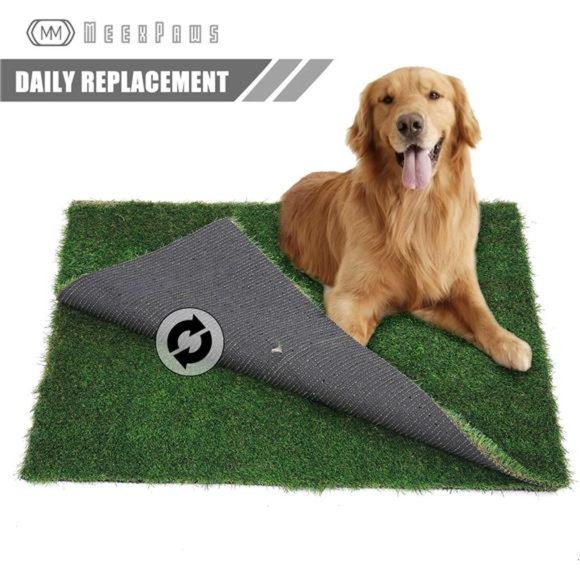 Dog Grass Pee Pads for Dogs with Tray | Extra Large 45×34 in - Picture 3 of 6